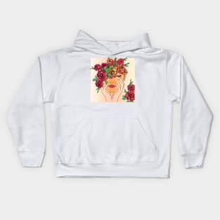 Flowery Girl Kids Hoodie